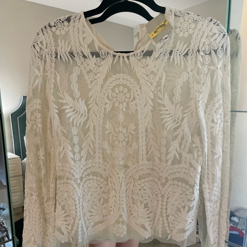 Michelle mason lace top